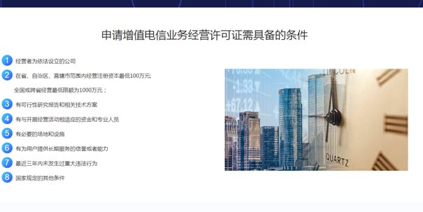 一類增值電信業(yè)務牌照要求